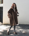 Helvano | Oversized Trench-Mantel aus Wollmischung für Damen