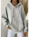 Helvano | Struktur-Hoodie mit Tunnelzug
