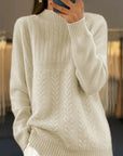 Helvano | Gerippter Rollkragenpullover für Damen