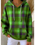 Helvano | Karierter Kapuzenpullover für Damen