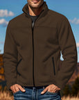 Helvano | Fleecejacke für Herren mit Stehkragen