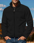 Helvano | Fleecejacke für Herren mit Stehkragen