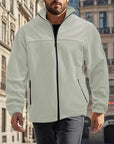 Helvano | Fleecejacke für Herren mit Stehkragen
