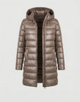 Helvano | Ultraleichte Daunenjacke mit Kapuze für Damen