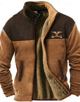 Helvano | Zweifarbige Fleecejacke für Herren