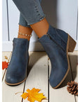 Helvano | Cut-out Stiefeletten mit niedrigem Absatz für Damen