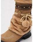 Helvano | Wadenhohe Boho-Winterstiefel für Damen