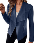 Helvano | Drapierte offene Jacke für Damen
