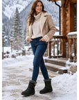 Helvano | Winterstiefel mit Fell-Optik für Damen