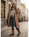 Helvano | Kniehohe Winterstiefel mit Plüschrand für Damen