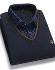 Helvano | Herren Strickpullover mit Stehkragen