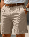 Helvano | Plissierte Sommershorts für Herren