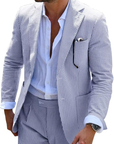 Helvano | Gestreiftes Sommer-Set für Herren mit Hemd und Hose