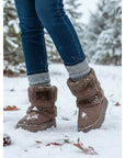 Helvano | Damen-Schneestiefel mit flauschigem Besatz