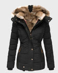 Helvano | Slim-Fit Winterjacke mit Kapuze für Damen