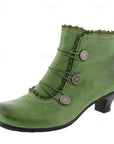 Helvano | Viktorianische Schnür-Stiefeletten für Damen mit Spitze