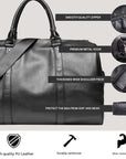 Helvano | Reisetasche aus Leder mit grossem Volumen