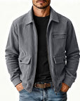 Helvano | Herrenjacke mit Rippkragen