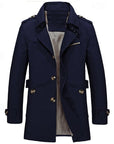 Helvano | Einreihiger Trenchcoat für Herren