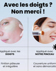 Helvano | 2-in-1 Foundation Stick mit Pinsel