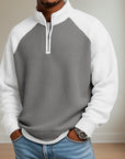 Helvano | Strukturierter Troyer-Pullover für Herren
