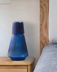 Helvano | Karaffe mit Glas – strukturiertes Glas-Set