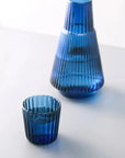 Helvano | Karaffe mit Glas – strukturiertes Glas-Set