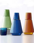 Helvano | Karaffe mit Glas – strukturiertes Glas-Set