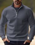 Helvano | Strick-Troyer mit Half-Zip für Herren