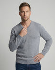 Helvano | Feinstrickpullover mit V-Ausschnitt für Herren