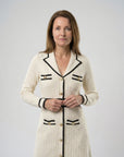 Helvano | Bouclé-Strickkleid im Blazer-Look für Damen