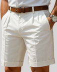 Helvano | Plissierte Sommershorts für Herren