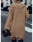 Helvano | Cold-Shoulder Rollkragen-Strickkleid für Damen