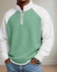 Helvano | Strukturierter Troyer-Pullover für Herren