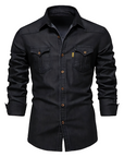 Helvano | Slim-Fit Jeanshemd für Herren