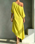 Helvano | Asymmetrisches Midikleid für Damen