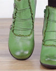 Helvano | Viktorianische Schnür-Stiefeletten für Damen mit Spitze
