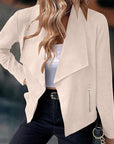 Helvano | Drapierte offene Jacke für Damen