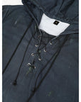 Helvano | Herren Hoodie mit Schnürung und Totenkopf-Print