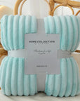 Helvano | Gestreifte Flauschige Fleece-Decke