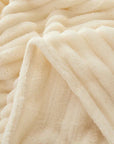 Helvano | Gestreifte Flauschige Fleece-Decke