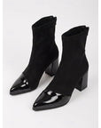 Helvano | Damen-Stiefeletten mit Zehenkappe und Blockabsatz