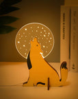 Helvano | Tierlampe aus Holz für den Tisch