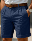 Helvano | Plissierte Sommershorts für Herren