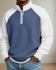 Helvano | Strukturierter Troyer-Pullover für Herren