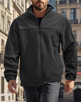 Helvano | Herrenjacke mit Stehkragen und Reissverschluss