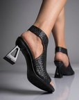 Helvano | Geometrische Absatz-Sandalen für Damen