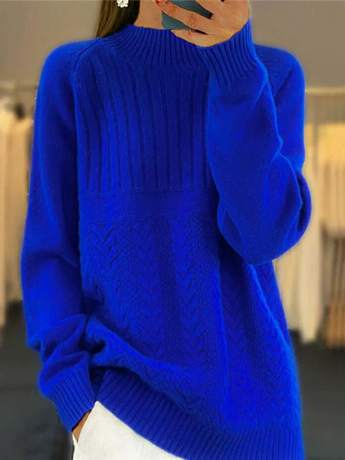 Helvano | Gerippter Rollkragenpullover für Damen