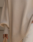 Helvano | Oversized Rippstrick-Pullover für Damen