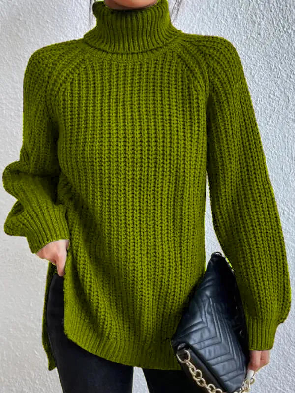 Helvano | Rollkragenpullover mit Raglanärmeln für Damen